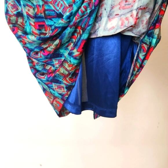 MARC NEW YORK ANDREW MARC 3/4 Sleeves Geometric Print Bodycon Mini Dress Size 8 - Picture 7 of 11